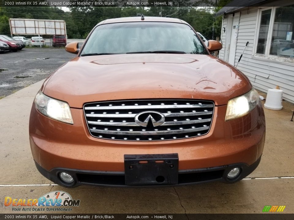 2003 Infiniti FX 35 AWD Liquid Copper Metallic / Brick/Black Photo #8