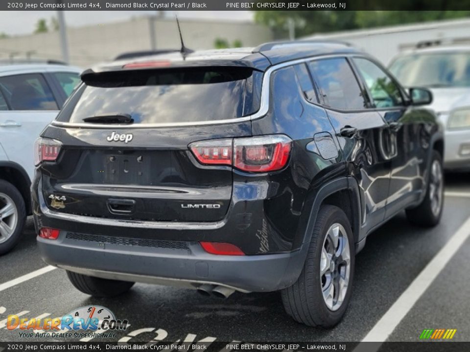 2020 Jeep Compass Limted 4x4 Diamond Black Crystal Pearl / Black Photo #2
