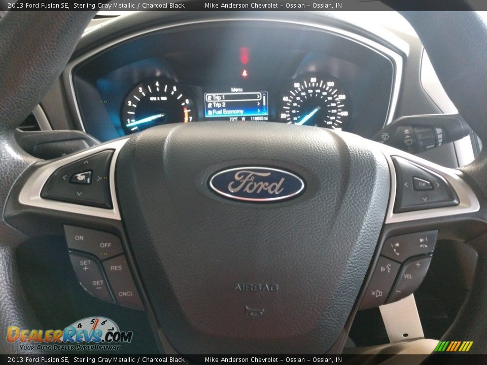 2013 Ford Fusion SE Sterling Gray Metallic / Charcoal Black Photo #21