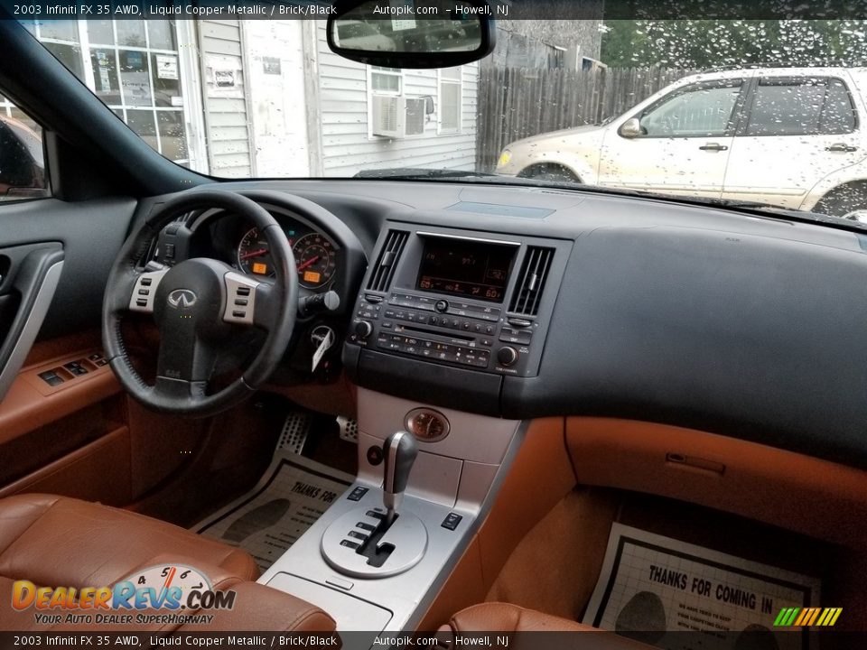 2003 Infiniti FX 35 AWD Liquid Copper Metallic / Brick/Black Photo #16