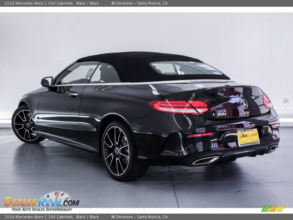 2019 Mercedes-Benz C 300 Cabriolet Black / Black Photo #2