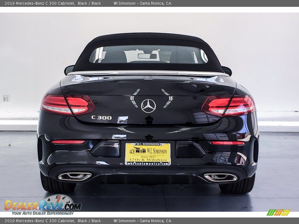 2019 Mercedes-Benz C 300 Cabriolet Black / Black Photo #3