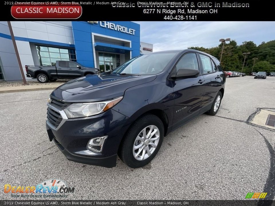 2019 Chevrolet Equinox LS AWD Storm Blue Metallic / Medium Ash Gray Photo #1