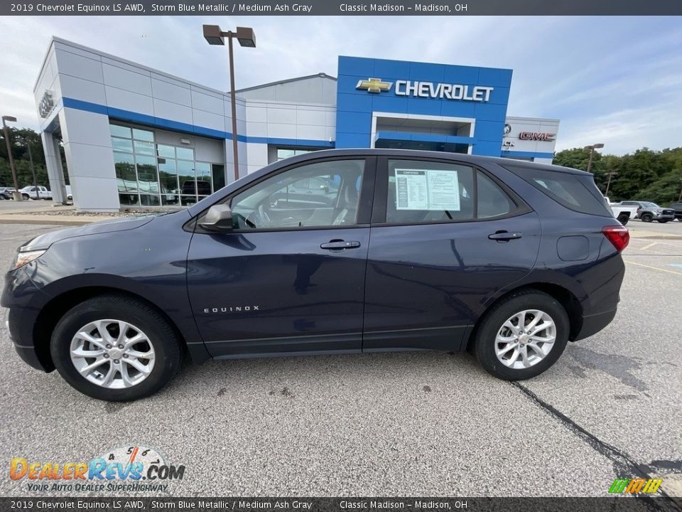 2019 Chevrolet Equinox LS AWD Storm Blue Metallic / Medium Ash Gray Photo #2