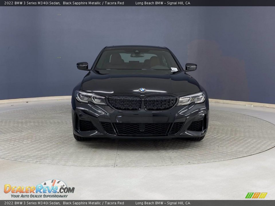 2022 BMW 3 Series M340i Sedan Black Sapphire Metallic / Tacora Red Photo #2