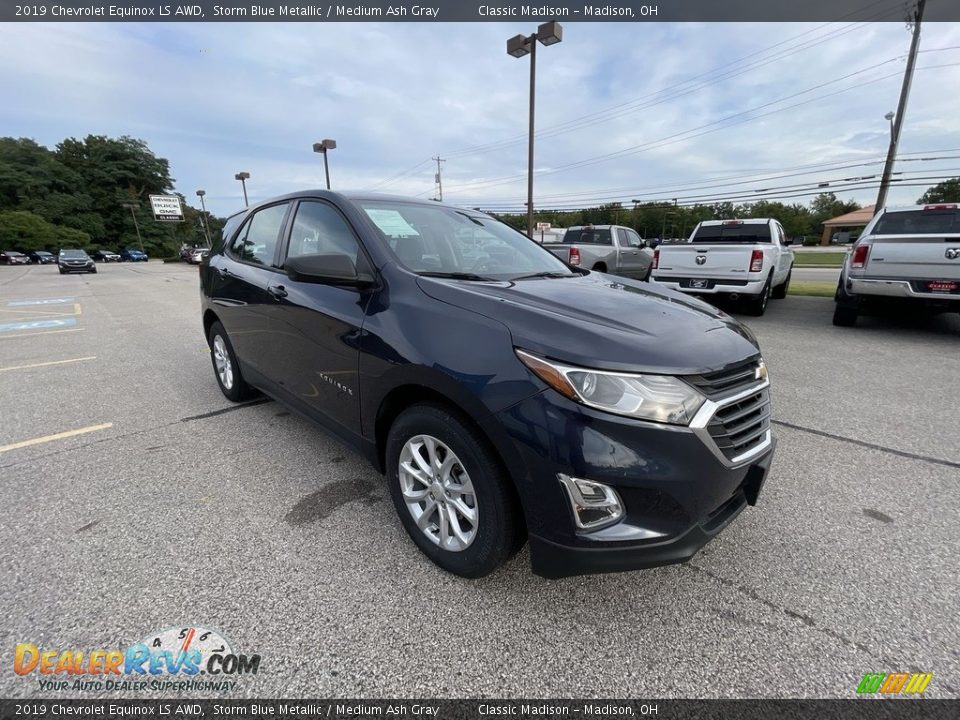 2019 Chevrolet Equinox LS AWD Storm Blue Metallic / Medium Ash Gray Photo #4
