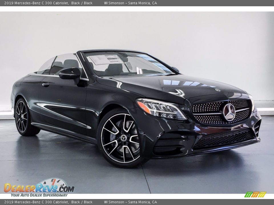 2019 Mercedes-Benz C 300 Cabriolet Black / Black Photo #12