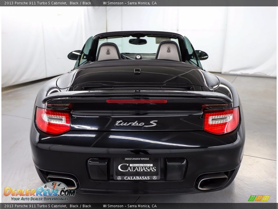 2013 Porsche 911 Turbo S Cabriolet Black / Black Photo #8