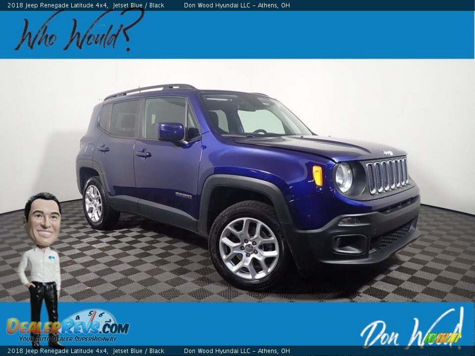2018 Jeep Renegade Latitude 4x4 Jetset Blue / Black Photo #1