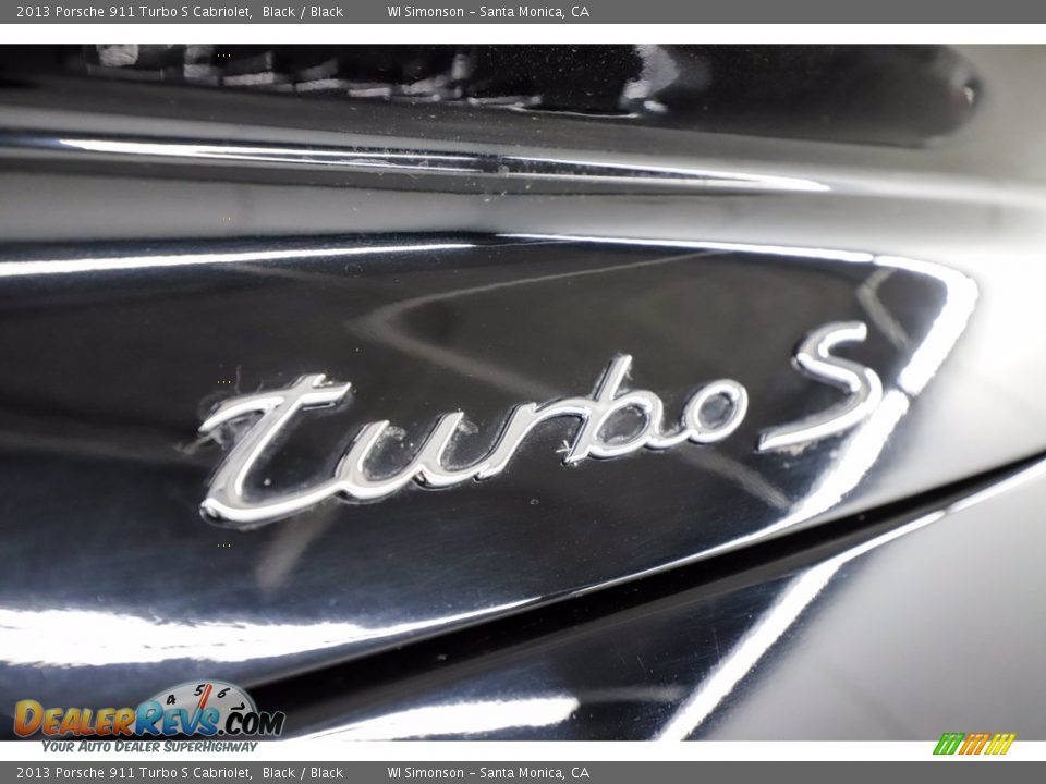 2013 Porsche 911 Turbo S Cabriolet Black / Black Photo #11