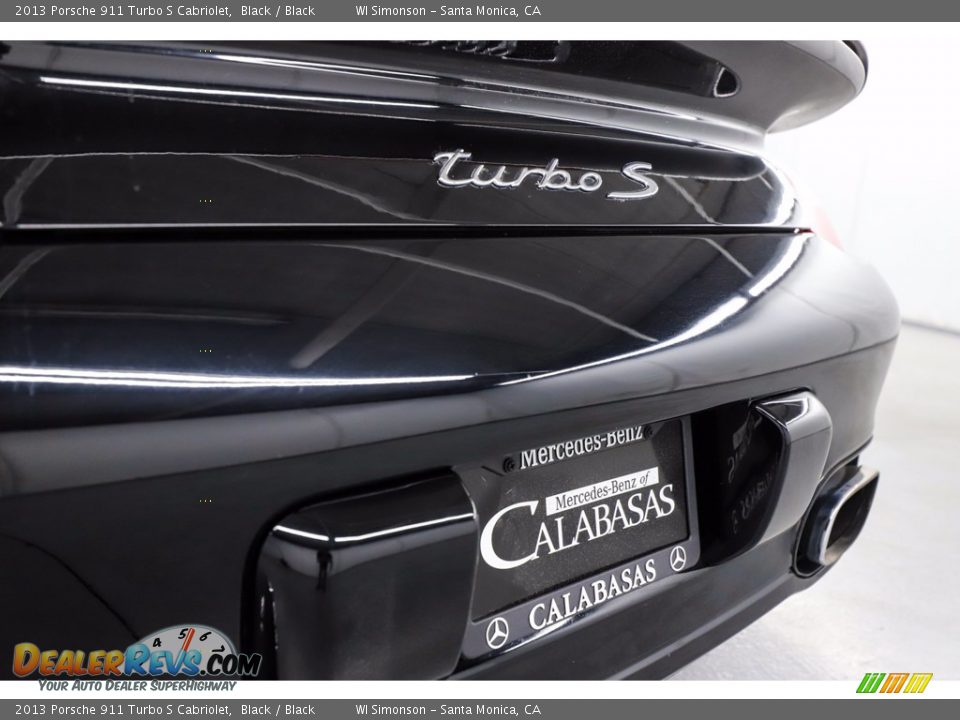 2013 Porsche 911 Turbo S Cabriolet Black / Black Photo #12