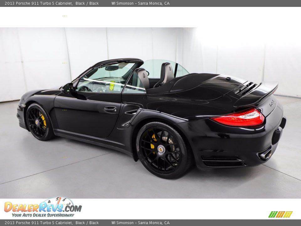 2013 Porsche 911 Turbo S Cabriolet Black / Black Photo #13