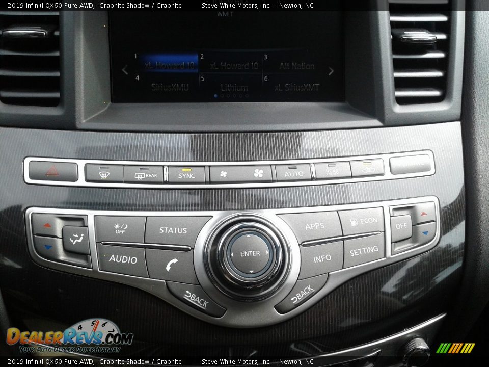 Controls of 2019 Infiniti QX60 Pure AWD Photo #26