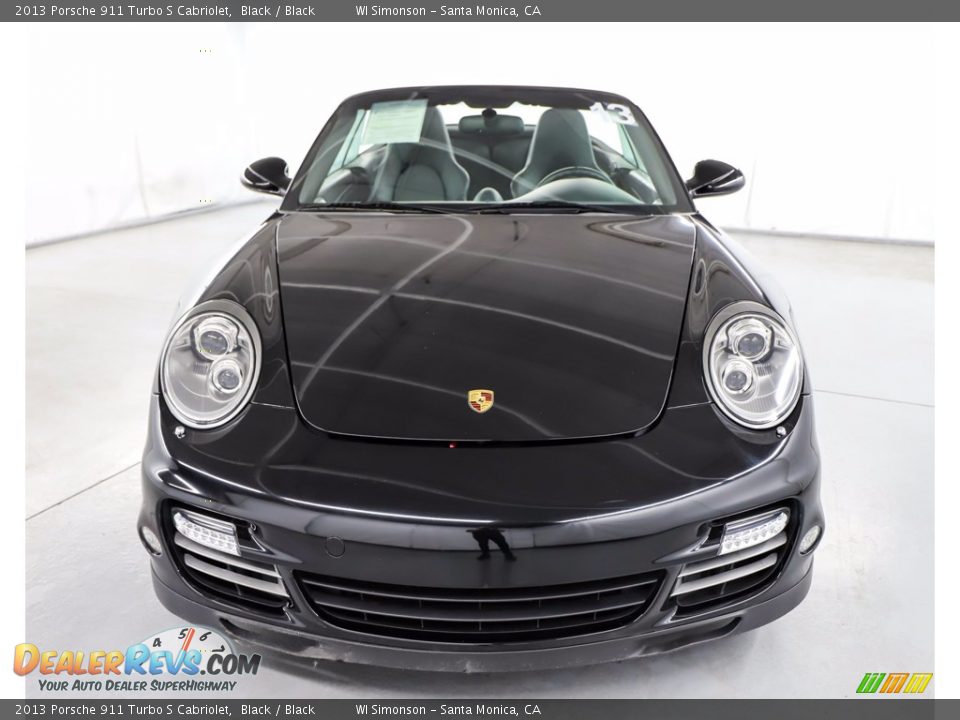 2013 Porsche 911 Turbo S Cabriolet Black / Black Photo #17