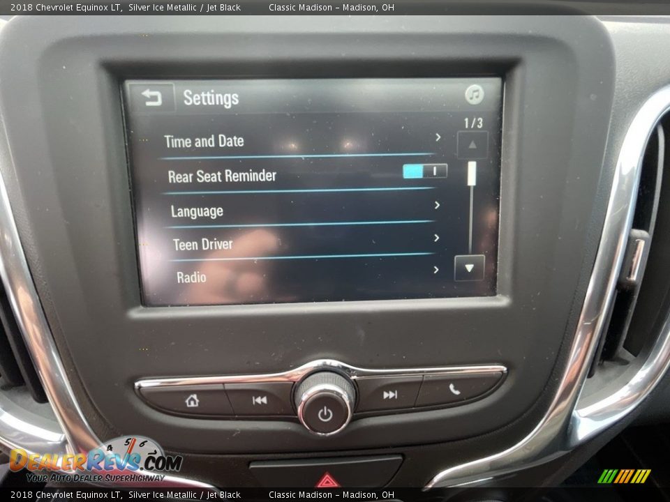 2018 Chevrolet Equinox LT Silver Ice Metallic / Jet Black Photo #10