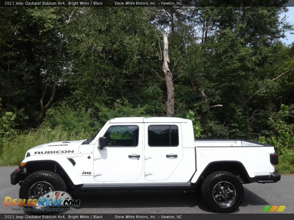 2021 Jeep Gladiator Rubicon 4x4 Bright White / Black Photo #1