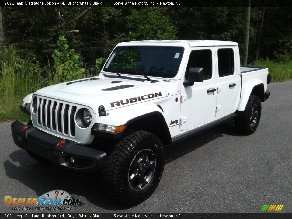 2021 Jeep Gladiator Rubicon 4x4 Bright White / Black Photo #2