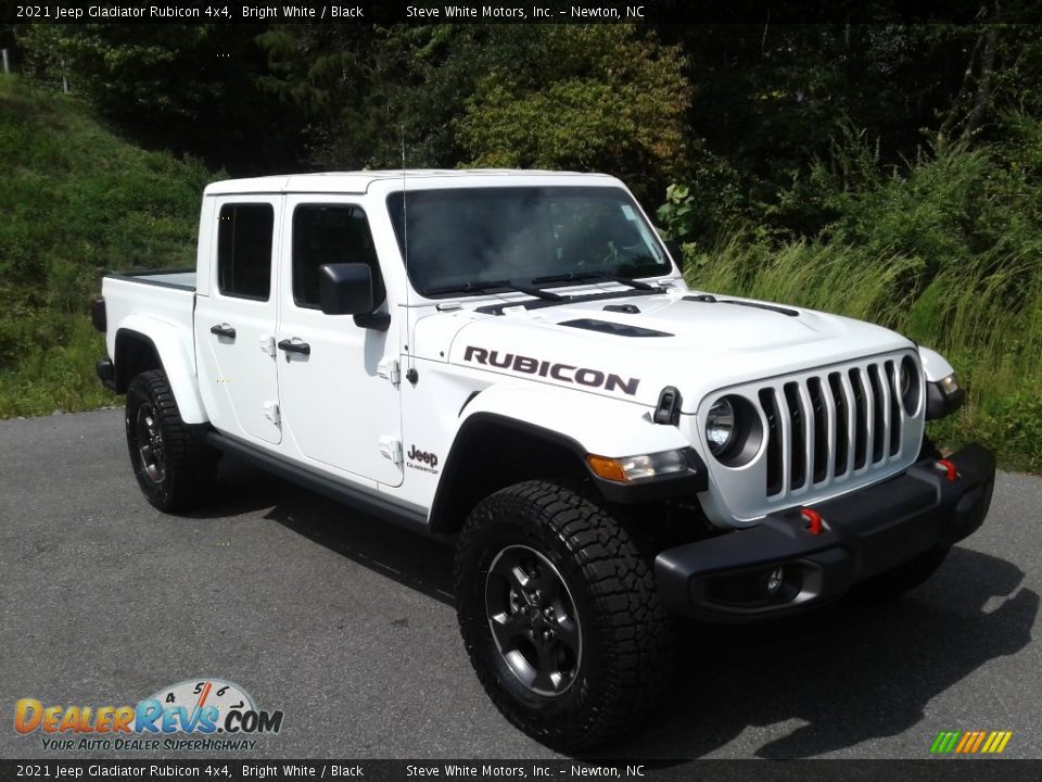 2021 Jeep Gladiator Rubicon 4x4 Bright White / Black Photo #4