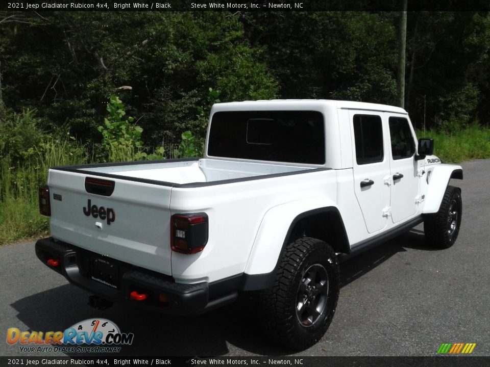 2021 Jeep Gladiator Rubicon 4x4 Bright White / Black Photo #6