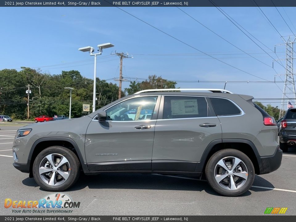 2021 Jeep Cherokee Limited 4x4 Sting-Gray / Black Photo #4