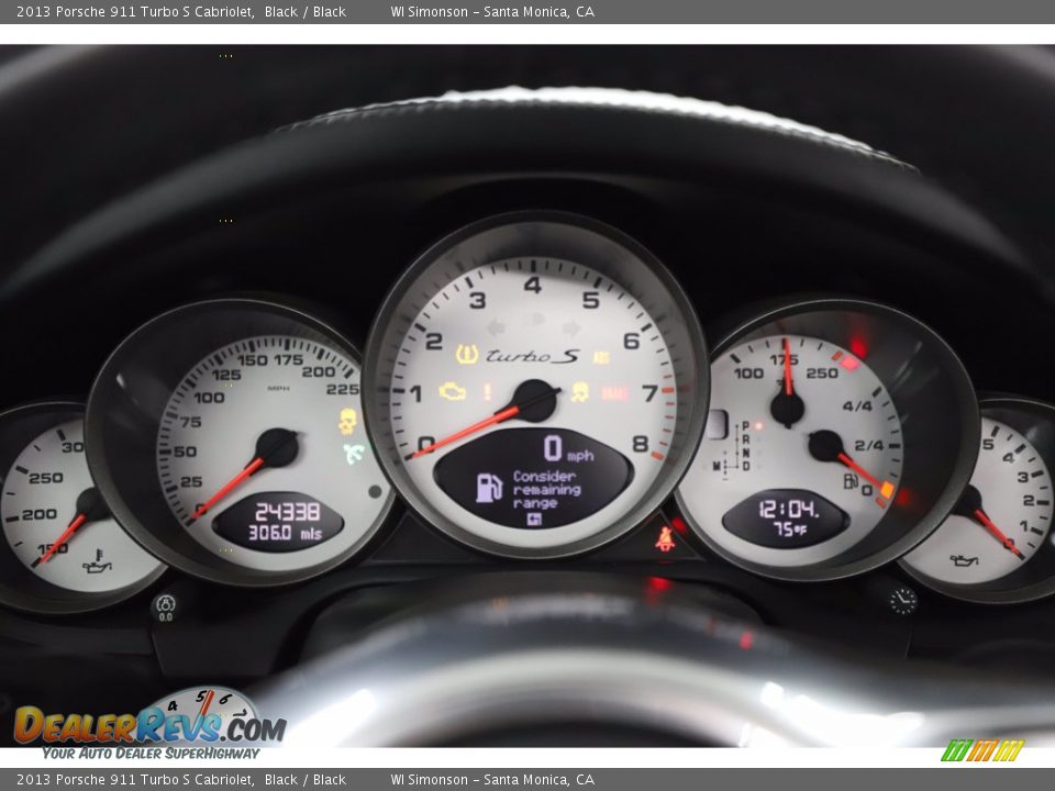 2013 Porsche 911 Turbo S Cabriolet Gauges Photo #30