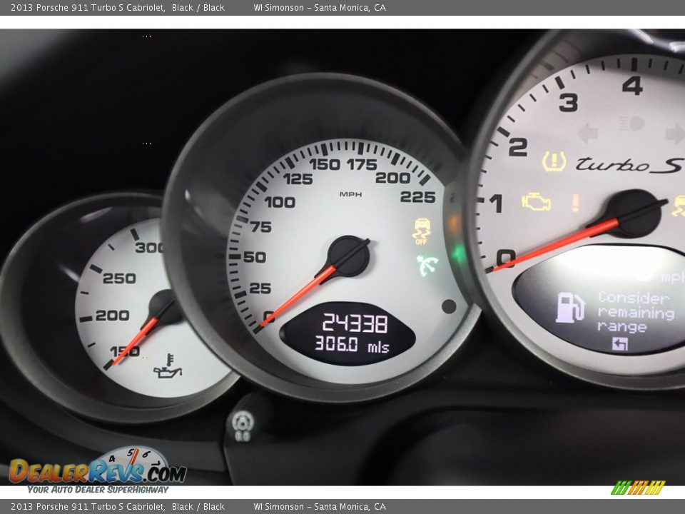 2013 Porsche 911 Turbo S Cabriolet Gauges Photo #31