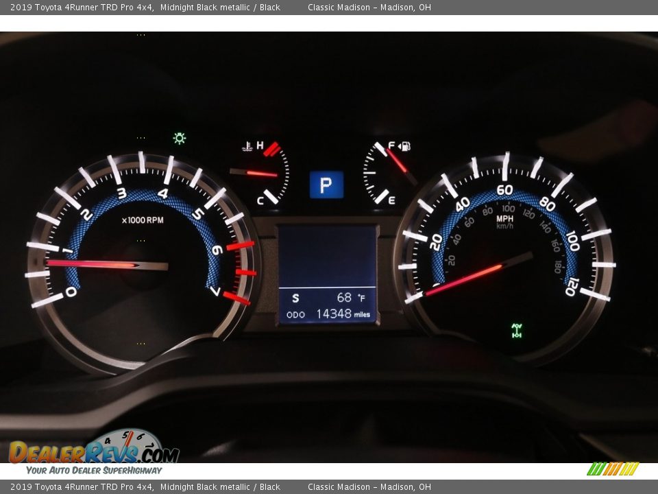2019 Toyota 4Runner TRD Pro 4x4 Midnight Black metallic / Black Photo #8