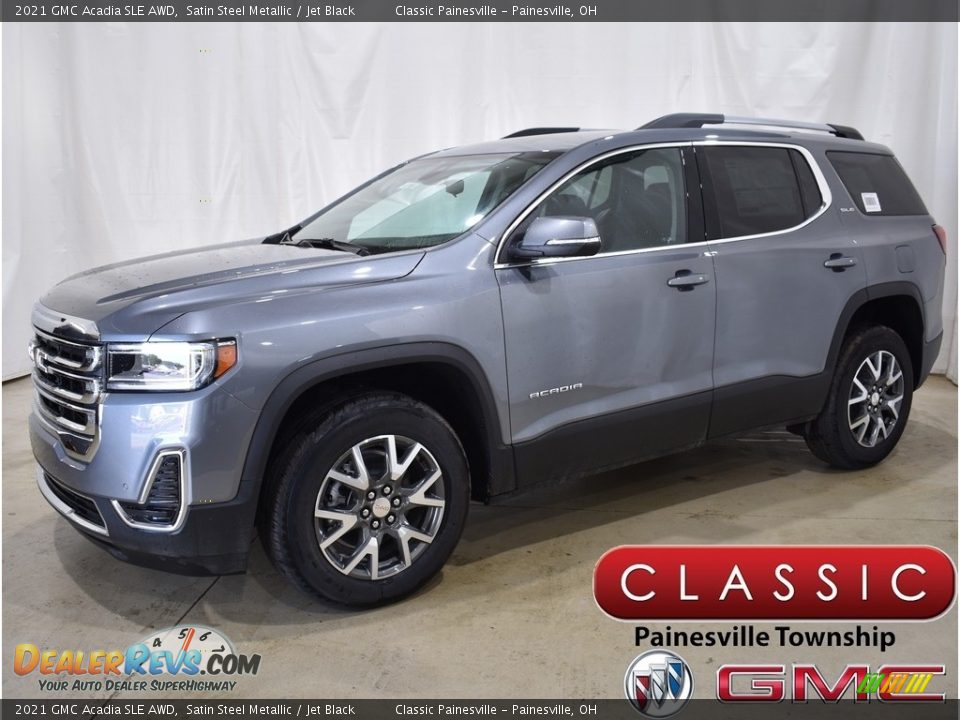 2021 GMC Acadia SLE AWD Satin Steel Metallic / Jet Black Photo #1