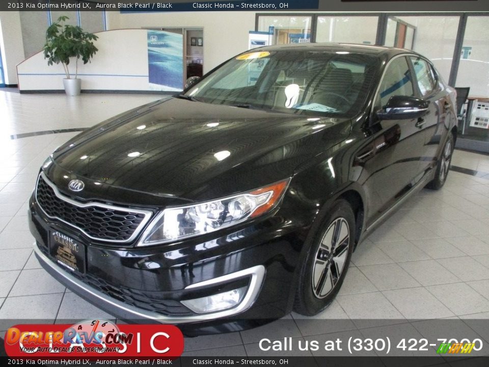 2013 Kia Optima Hybrid LX Aurora Black Pearl / Black Photo #1