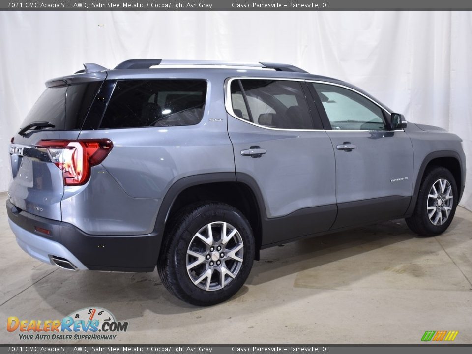 2021 GMC Acadia SLT AWD Satin Steel Metallic / Cocoa/Light Ash Gray Photo #2