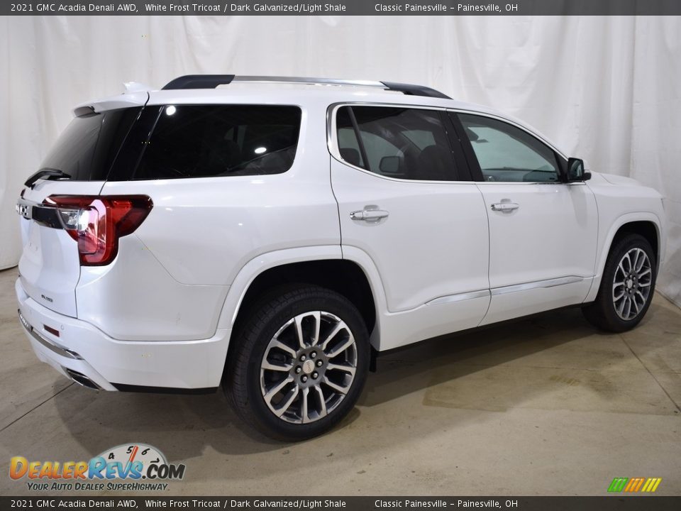 2021 GMC Acadia Denali AWD White Frost Tricoat / Dark Galvanized/Light Shale Photo #2