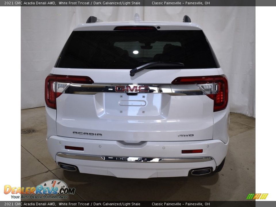 2021 GMC Acadia Denali AWD White Frost Tricoat / Dark Galvanized/Light Shale Photo #3