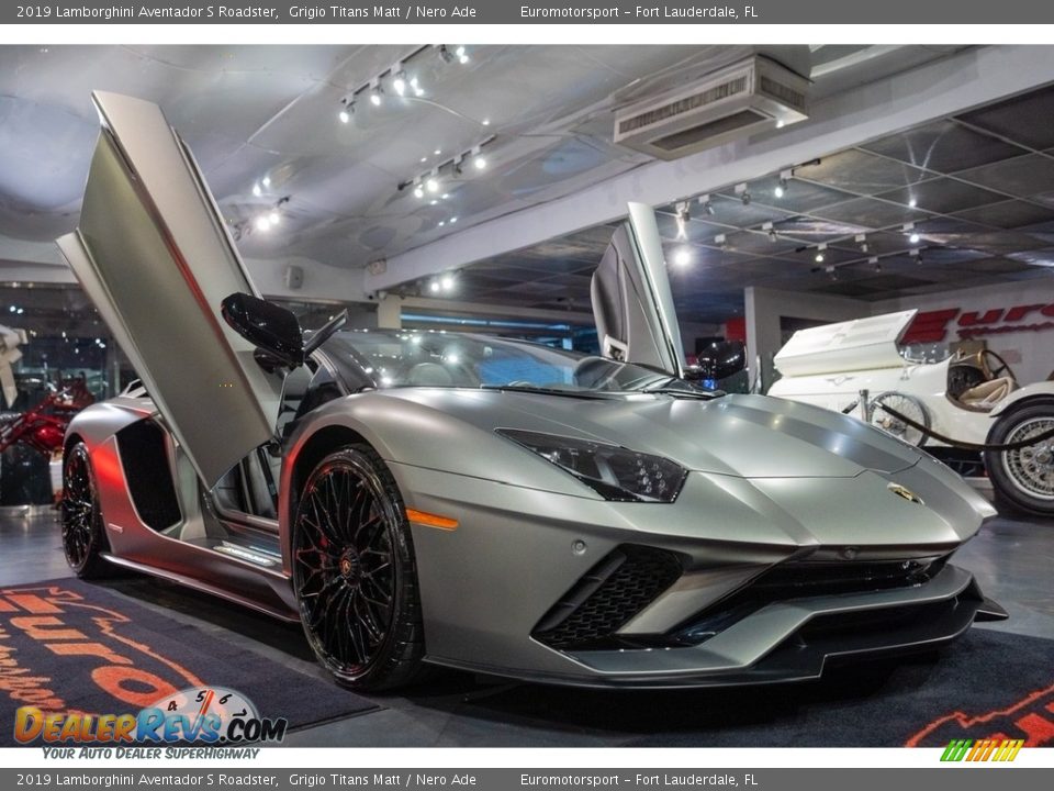 2019 Lamborghini Aventador S Roadster Grigio Titans Matt / Nero Ade Photo #10