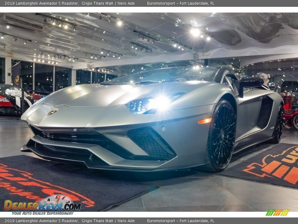 2019 Lamborghini Aventador S Roadster Grigio Titans Matt / Nero Ade Photo #16