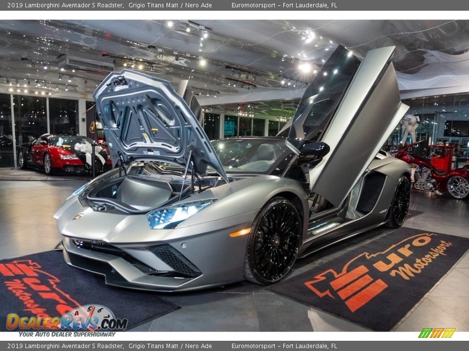 2019 Lamborghini Aventador S Roadster Grigio Titans Matt / Nero Ade Photo #17