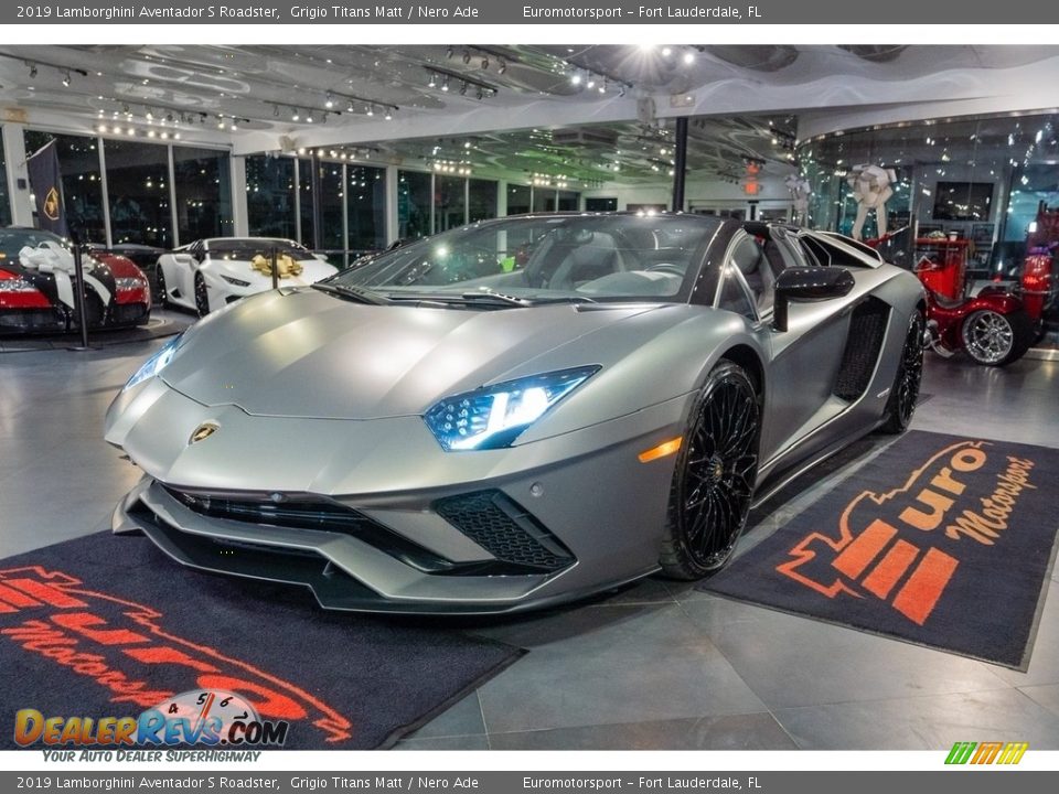 2019 Lamborghini Aventador S Roadster Grigio Titans Matt / Nero Ade Photo #18