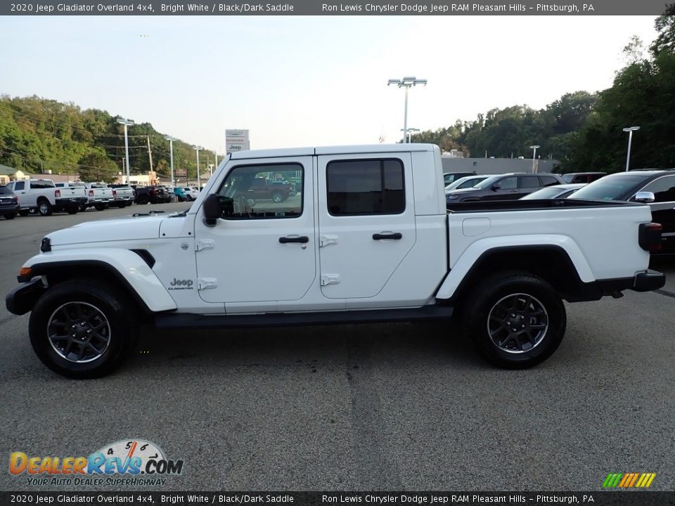 2020 Jeep Gladiator Overland 4x4 Bright White / Black/Dark Saddle Photo #2