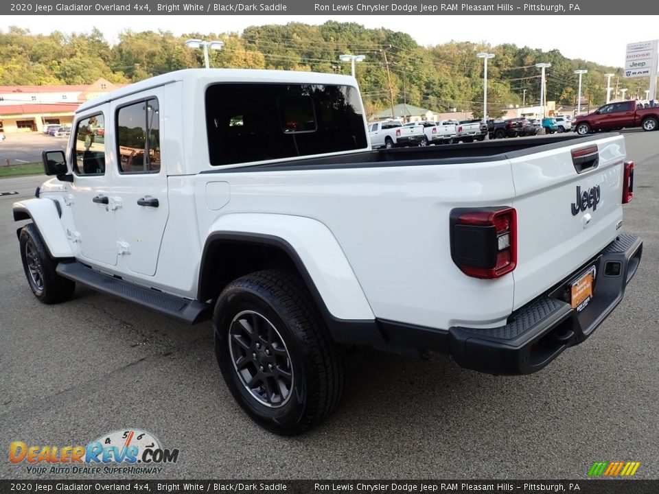 2020 Jeep Gladiator Overland 4x4 Bright White / Black/Dark Saddle Photo #3