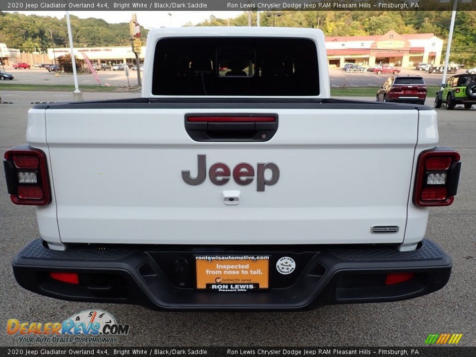 2020 Jeep Gladiator Overland 4x4 Bright White / Black/Dark Saddle Photo #4