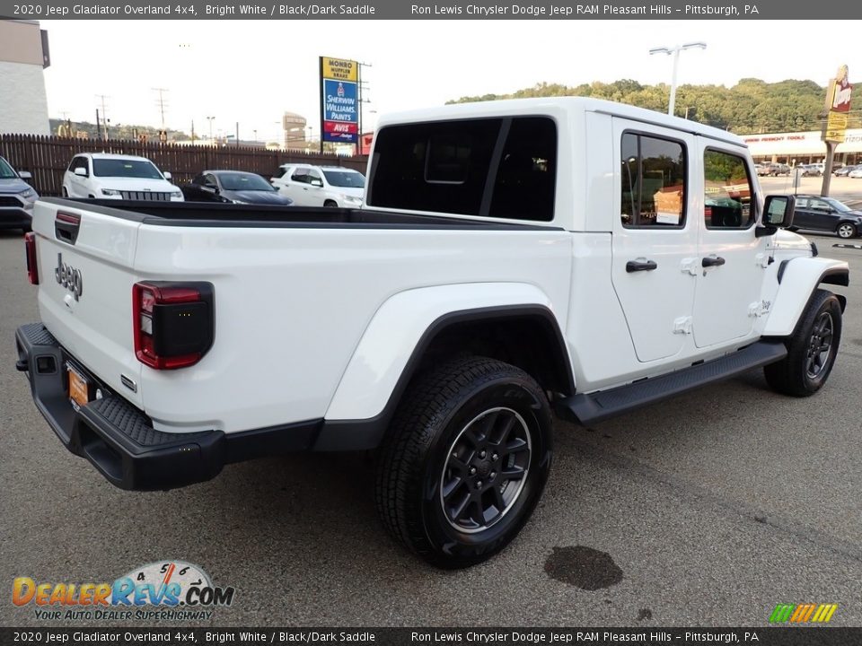 2020 Jeep Gladiator Overland 4x4 Bright White / Black/Dark Saddle Photo #5