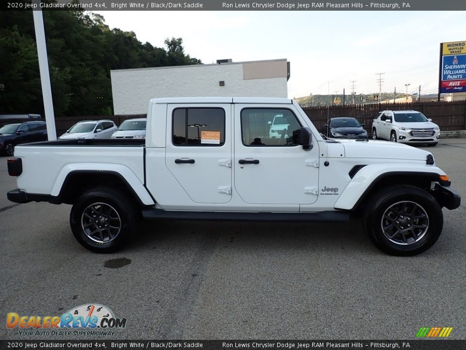 2020 Jeep Gladiator Overland 4x4 Bright White / Black/Dark Saddle Photo #6