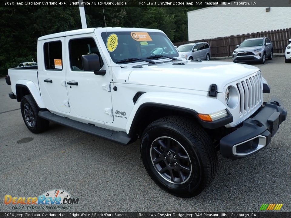 2020 Jeep Gladiator Overland 4x4 Bright White / Black/Dark Saddle Photo #7