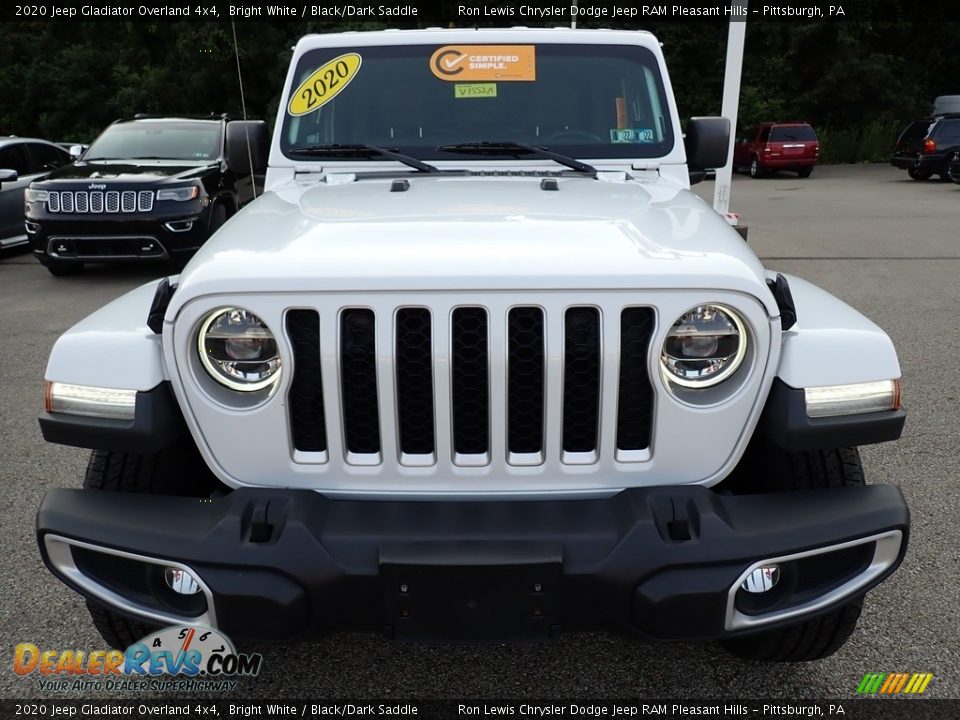 2020 Jeep Gladiator Overland 4x4 Bright White / Black/Dark Saddle Photo #8