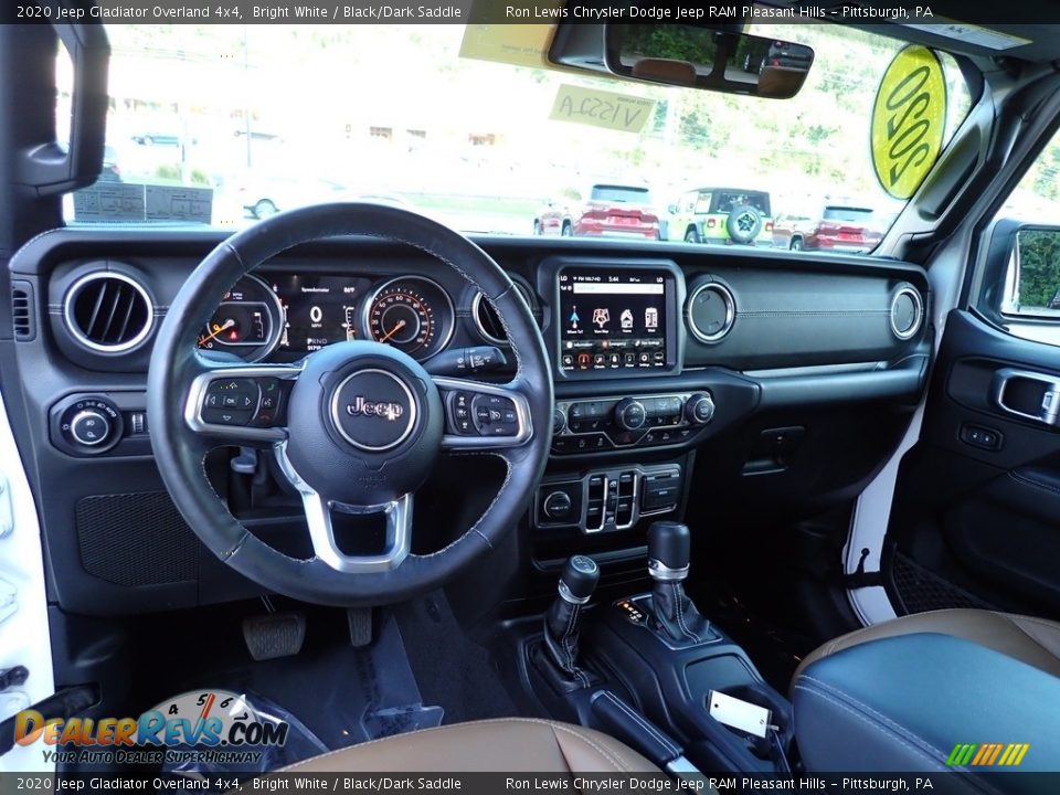 2020 Jeep Gladiator Overland 4x4 Bright White / Black/Dark Saddle Photo #13