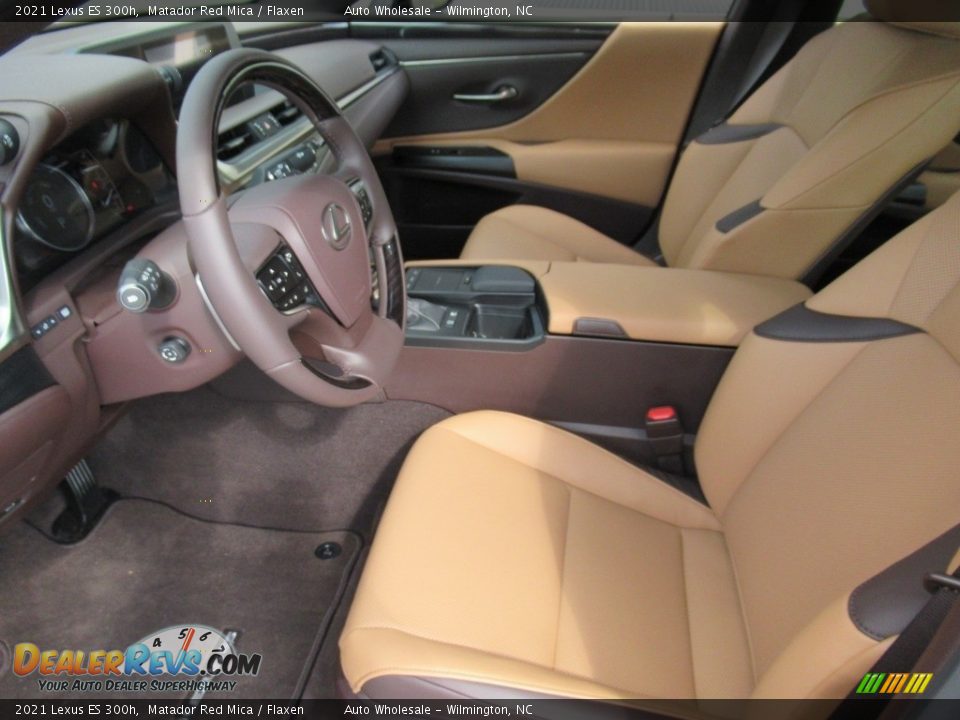 2021 Lexus ES 300h Matador Red Mica / Flaxen Photo #10