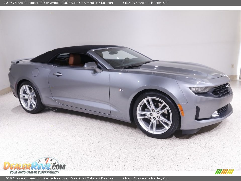 2019 Chevrolet Camaro LT Convertible Satin Steel Gray Metallic / Kalahari Photo #2