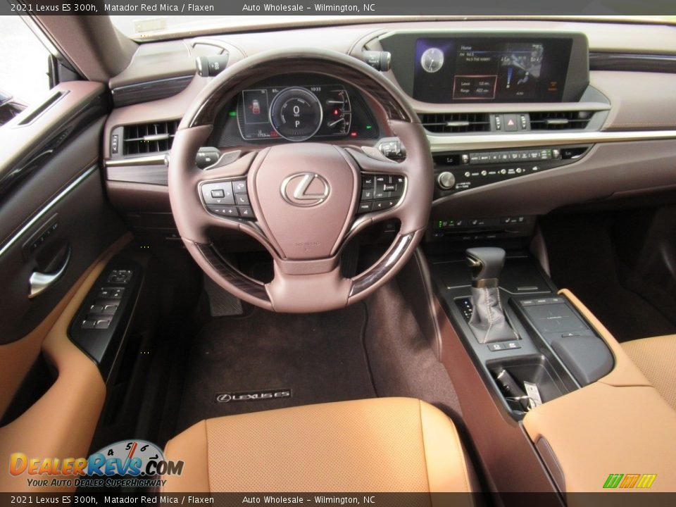 2021 Lexus ES 300h Matador Red Mica / Flaxen Photo #15