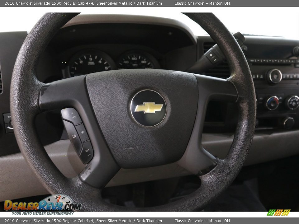 2010 Chevrolet Silverado 1500 Regular Cab 4x4 Steering Wheel Photo #6