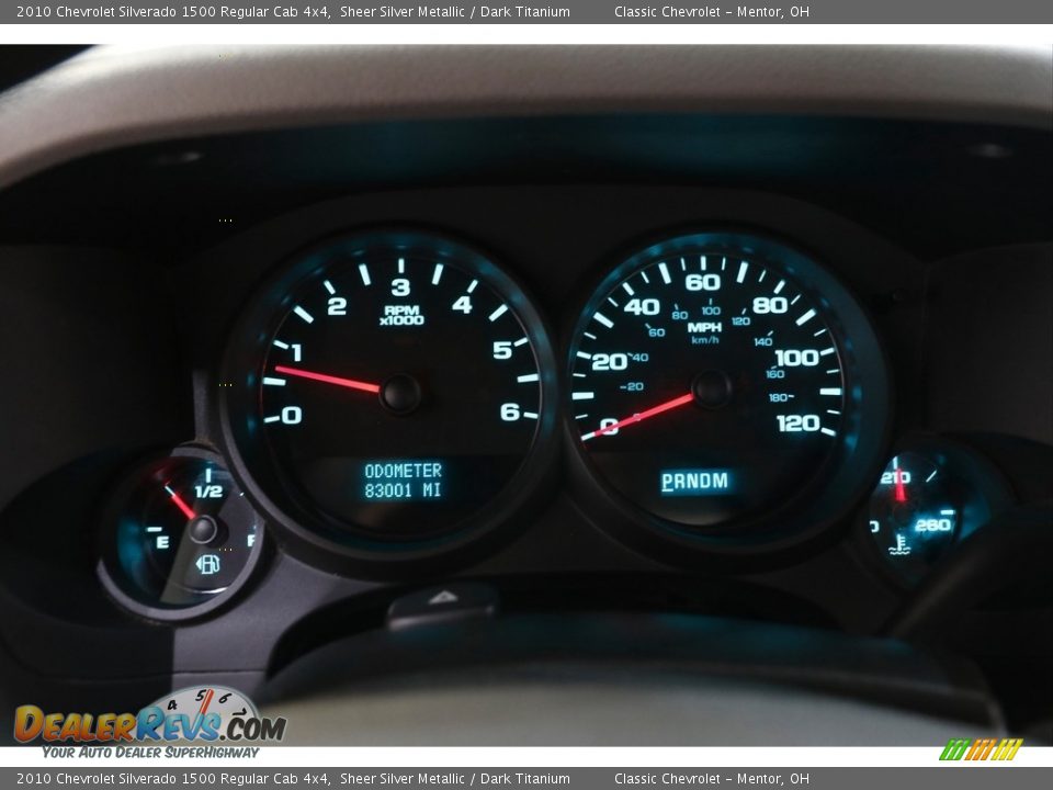 2010 Chevrolet Silverado 1500 Regular Cab 4x4 Gauges Photo #7