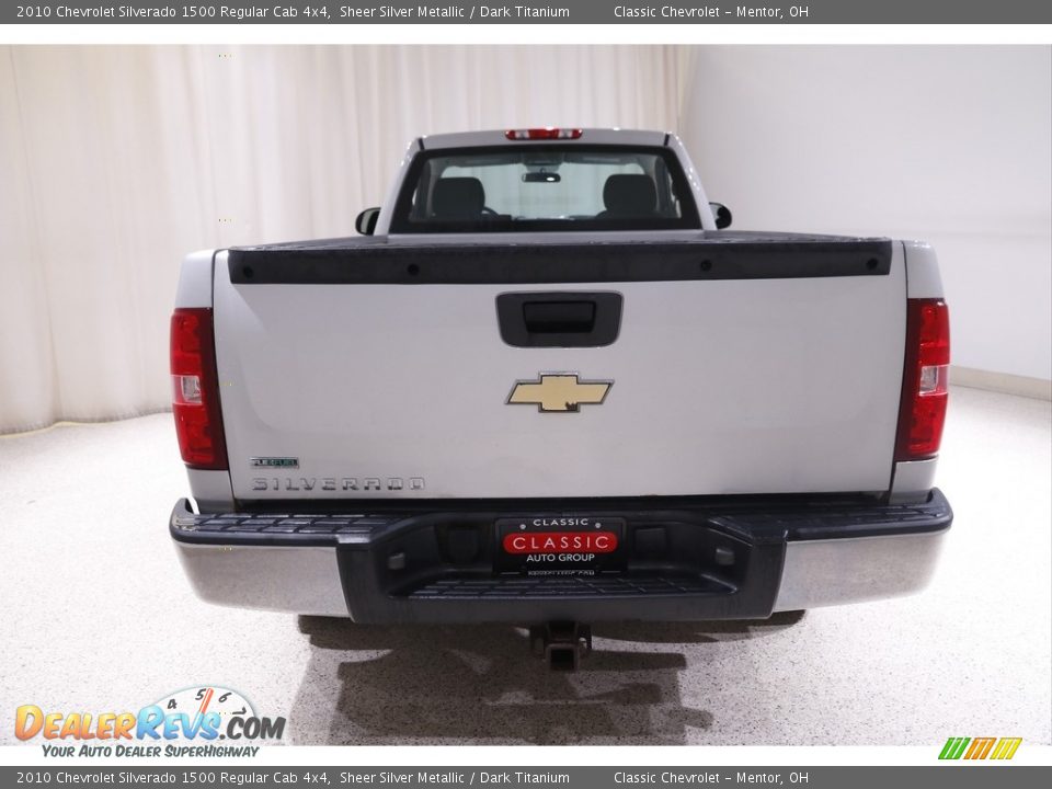 2010 Chevrolet Silverado 1500 Regular Cab 4x4 Sheer Silver Metallic / Dark Titanium Photo #12